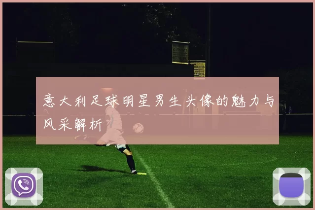 意大利足球明星男生头像的魅力与风采解析